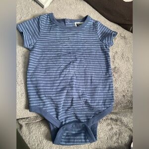 Striped Blue Kids One Piece